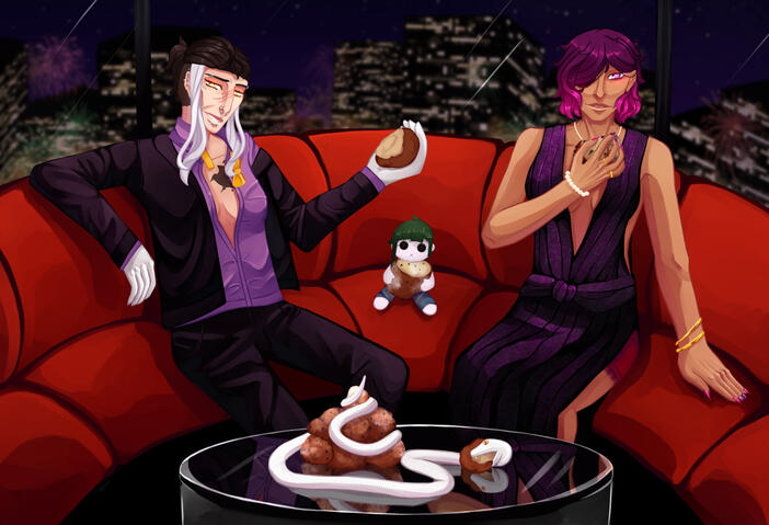 New Year's Snack 31-12-2023 Rae, Lilith, Seth, Lux
